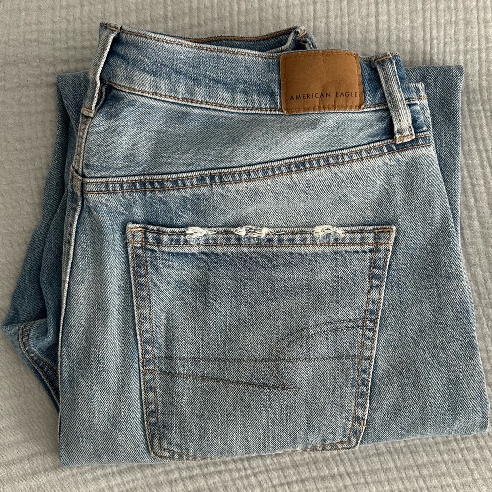 AMERICAN EAGLE Baggy Distressed Jeans 10 Short